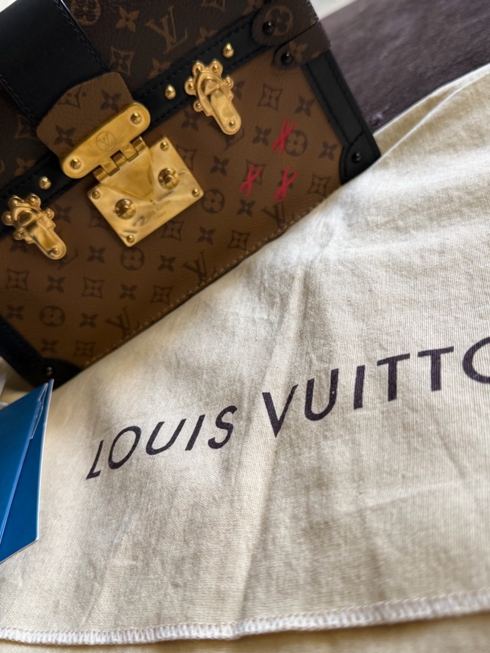 Louis Vuitton Reverse Monogram Trunk Clutch